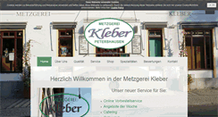Desktop Screenshot of metzgerei-kleber.de