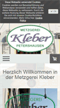 Mobile Screenshot of metzgerei-kleber.de